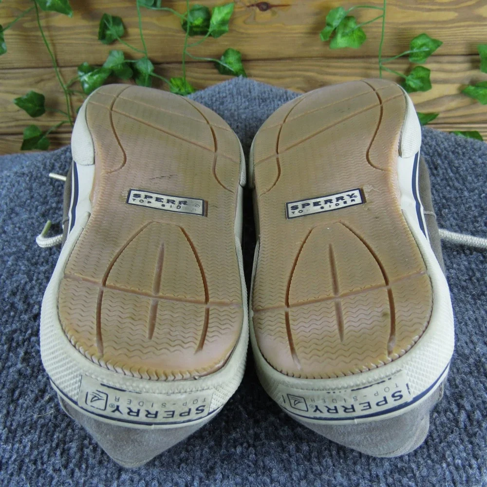 Sperry Top-Sider Men's Gray Canvas Boat Shoes‎ Size 13 Casual Nautical